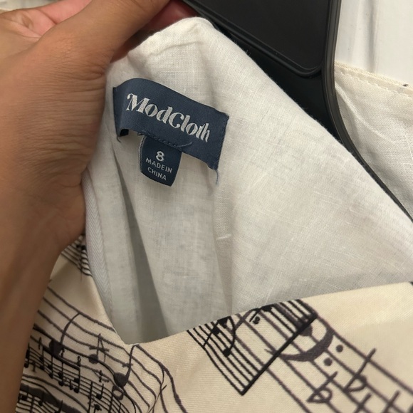 ModCloth Music Notes Dress Size 8 - Picture 3 of 5